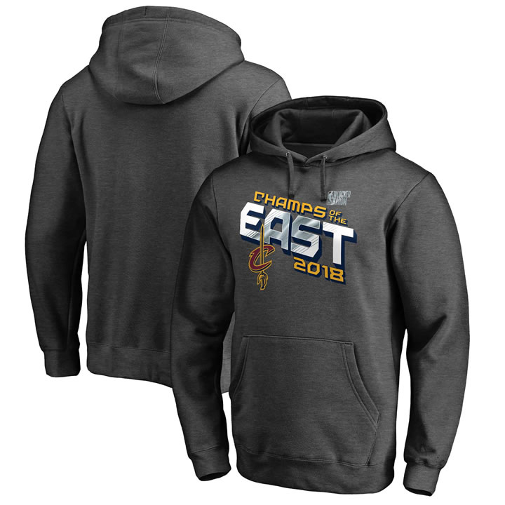 Cleveland Cavaliers Fanatics Branded 2018 Eastern Conference Champions Locker Room Pullover Hoodie Heather Charcoal,We sell and wholesale Cleveland Cavaliers Fanatics Branded 2018 Eastern Conference Champions Locker Room Pullover Hoodie Heather Charcoal on line form chian!